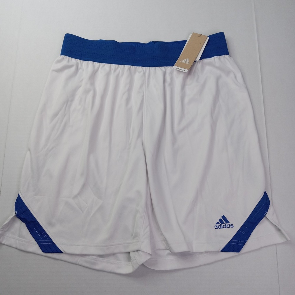 Adidas Icon Squad Basketball Shorts Men's Size 2XL 7"‎ Inseam HI5846 Blue White